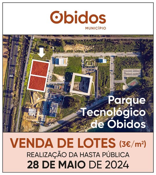 Hasta Pública de Lotes de terreno do Parque Tecnológico de Óbidos