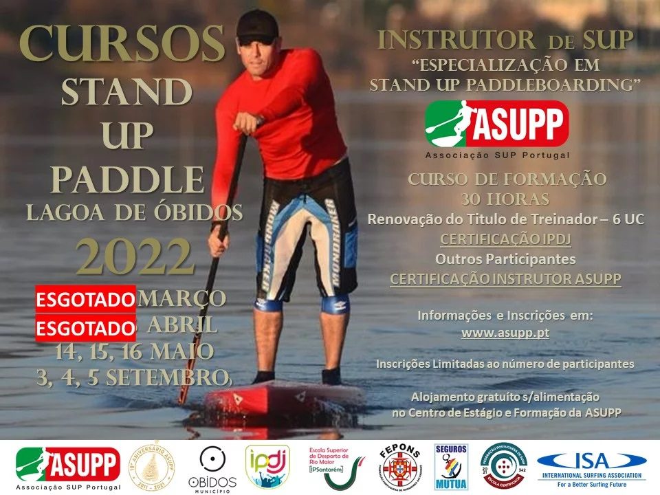 Cursos de Instrutor de SUP de Março e Abril esgotados